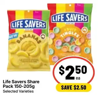 Ritchies Life Savers Share Pack offer