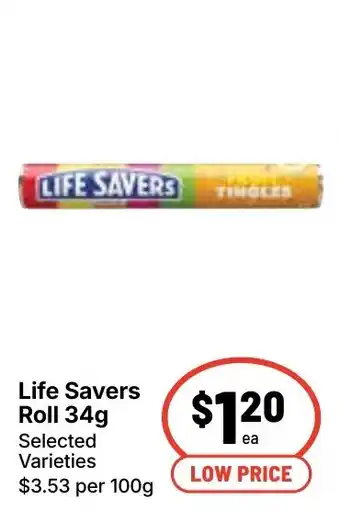 Ritchies Life Savers Roll offer