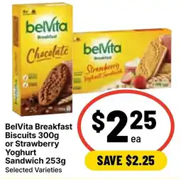 Ritchies BelVita Breakfast Biscuits or Strawberry Yoghurt Sandwich offer