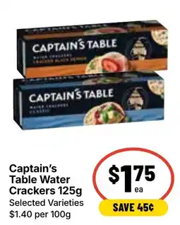 Ritchies Captain's Table Water Crackers offer