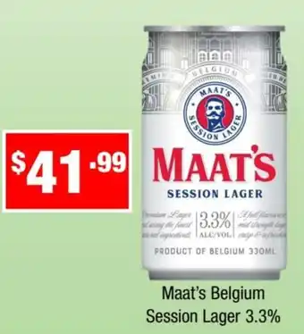 Maats Belgium Session Lager 3.3%