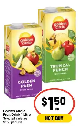 Ritchies Golden Circle Fruit Drink offer