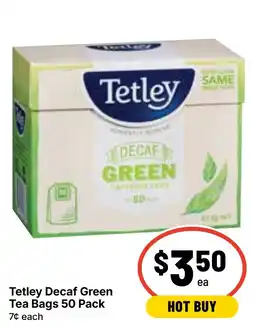 Ritchies Tetley Decaf Green Tea Bags offer
