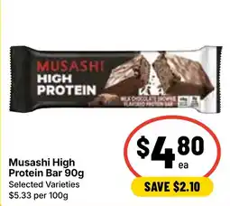 Ritchies Musashi High Protein Bar offer