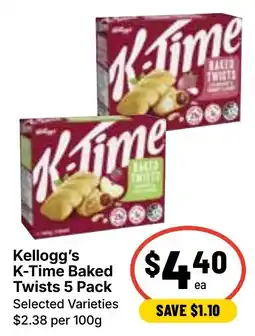 Ritchies Kelloggs K Time Baked Twists offer