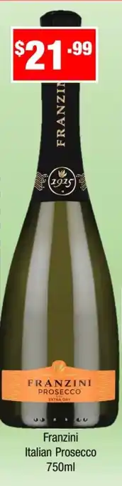 Liquor Stax Franzini Italian Prosecco offer