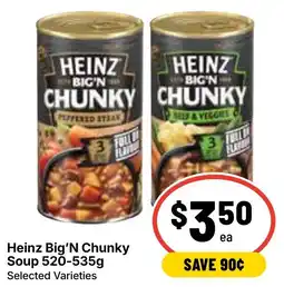 Ritchies Heinz Big'N Chunky Soup offer