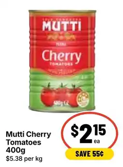 Ritchies Mutti Cherry Tomatoes offer