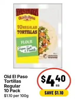Ritchies Old El Paso Tortillas Regular offer