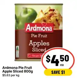 Ritchies Ardmona Pie Fruit Apple Sliced offer
