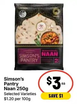 Ritchies Simsons Pantry Naan offer
