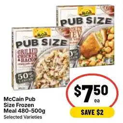 Ritchies McCain Pub Size Frozen Meal offer