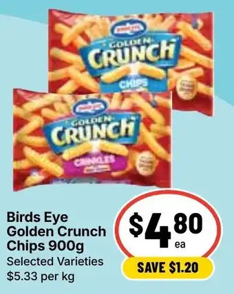Ritchies Birds Eye Golden Crunch Chips offer
