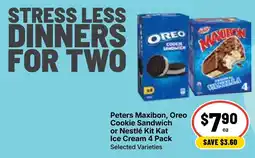 Ritchies Peters Maxibon Oreo Cookie Sandwich or Nestlé Kit Kat Ice Cream offer