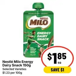 Ritchies Nestlé Milo Energy Dairy Snack offer
