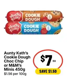Ritchies Aunty Kaths Cookie Dough Choc Chip or M&Ms Minis offer