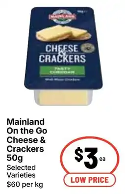 Ritchies Mainland On the Go Cheese & Crackers offer