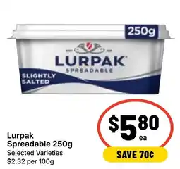 Ritchies Lurpak Spreadable offer