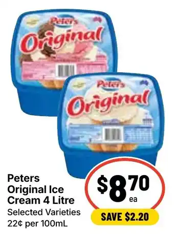 Ritchies Peters Original Ice Cream offer
