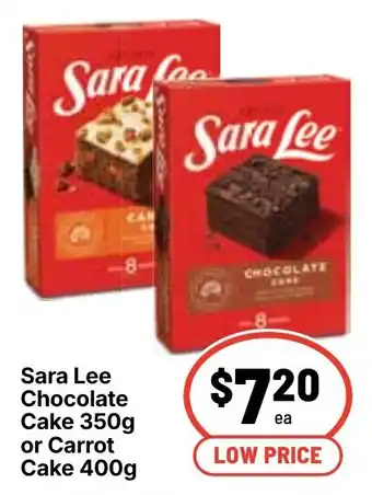 Ritchies Sara Lee Chocolate Cake or Carrot Cake offer