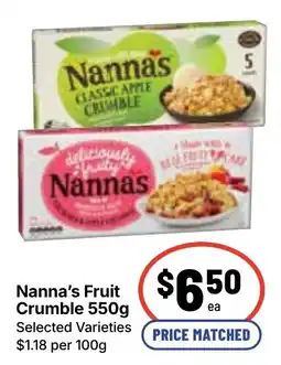 Ritchies Nannas Fruit Crumble offer