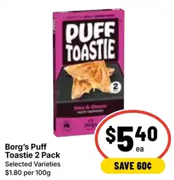 Ritchies Borgs Puff Toastie offer