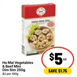 Ritchies Ho Mai Vegetables & Beef Mini Dim Sim offer