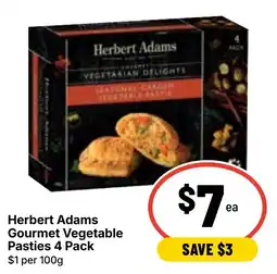 Ritchies Herbert Adams Gourmet Vegetable Pasties offer