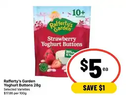 Ritchies Raffertys Garden Yoghurt Buttons offer