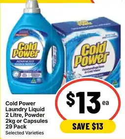 Ritchies Cold Power Laundry Liquid Powder or Capsules offer