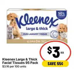 Ritchies Kleenex Large & Thick Facial Tissues offer