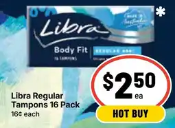 Ritchies Libra Regular Tampons offer