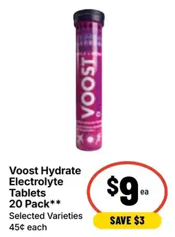 Ritchies Voost Hydrate Electrolyte Tablets offer