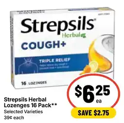 Ritchies Strepsils Herbal Lozenges offer