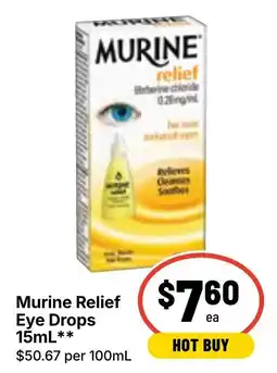 Ritchies Murine Relief Eye Drops offer
