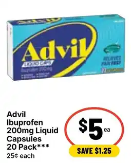Ritchies Advil Ibuprofen Liquid Capsules offer