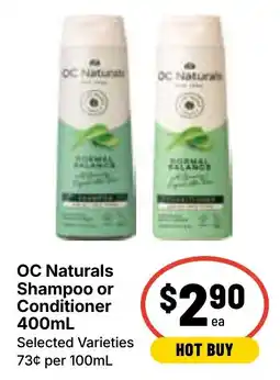 Ritchies OC Naturals Shampoo or Conditioner offer