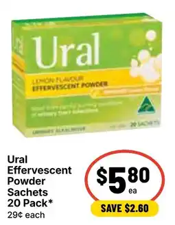 Ritchies Ural Effervescent Powder Sachets offer