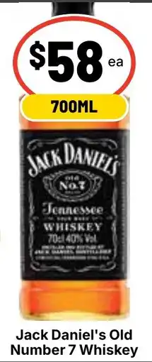 Ritchies Jack Daniels Old Number 7 Whiskey offer
