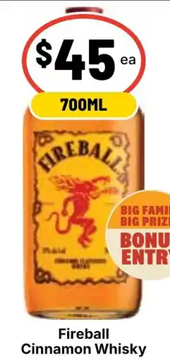 Ritchies Fireball Cinnamon Whisky offer