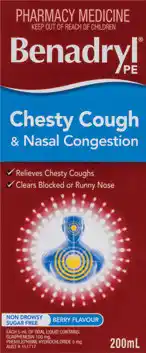Amcal Pharmacies Benadryl Chesty Cough & Nasal Congestion Liquid offer
