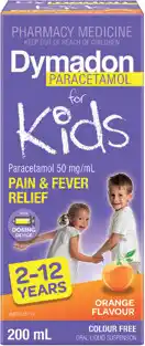 Amcal Pharmacies Dymadon For Kids 2-12 Years Orange offer