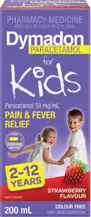 Amcal Pharmacies Dymadon For Kids 2-12 Years Strawberry offer