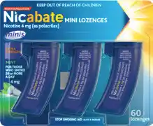 Amcal Pharmacies Nicabate Minis 4mg 60 Lozenges offer