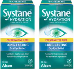 Amcal Pharmacies Systane Hydration Preservative Free Lubricant Eye Drops offer