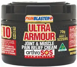 Amcal Pharmacies Athelite Pain Blaster Ultra Armour Joint & Muscle Pain Relief Gel offer