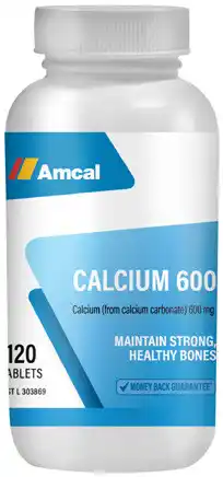 Amcal Pharmacies Amcal Calcium 600 120 Tablets offer