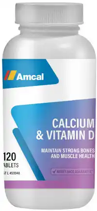 Amcal Pharmacies Amcal Calcium & Vitamin D 120 Tablets offer