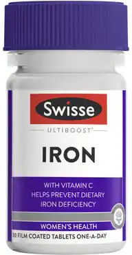 Amcal Pharmacies Swisse Ultiboost Iron 30 Tablets offer