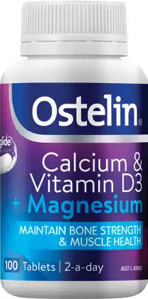 Amcal Pharmacies Ostelin Calcium & Vitamin D3 + Magnesium 100 Tablets offer